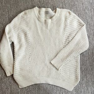 Madewell cream knit sweater size medium